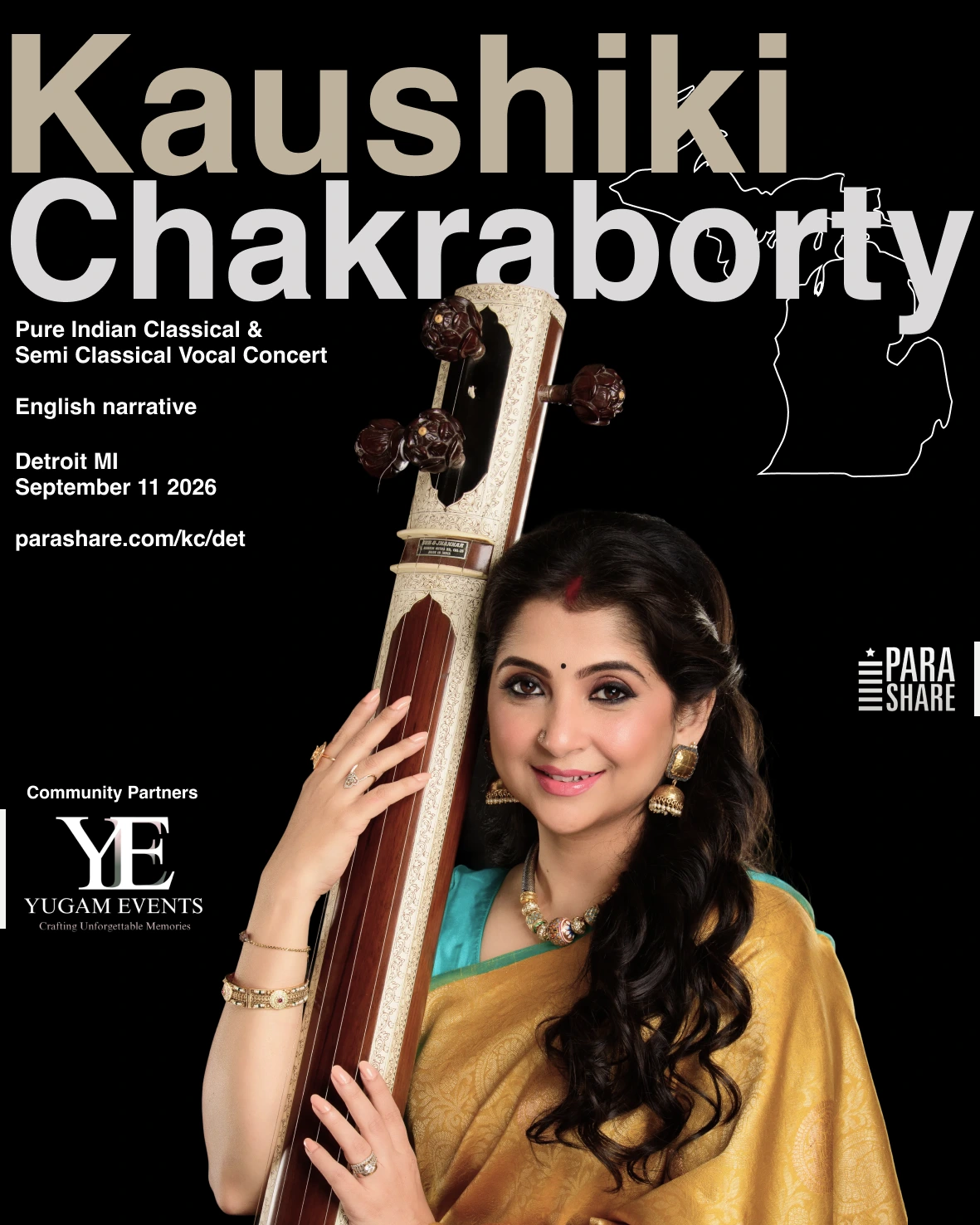 Kaushiki Chakraborty Live in Detroit – Indian Classical & Semi-Classical Vocal Concert